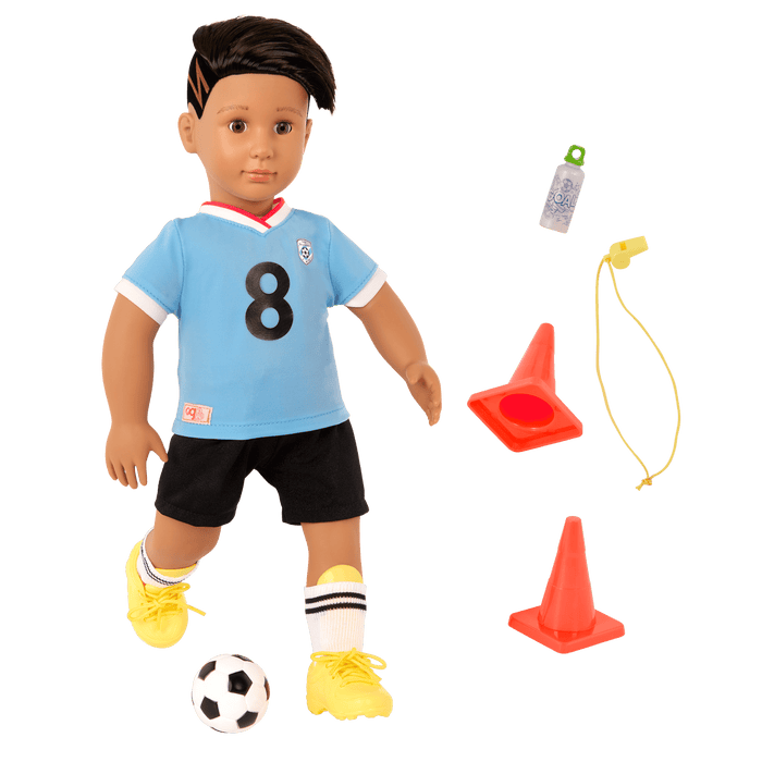 Our Generation Posable 18-inch Soccer Doll Mateo