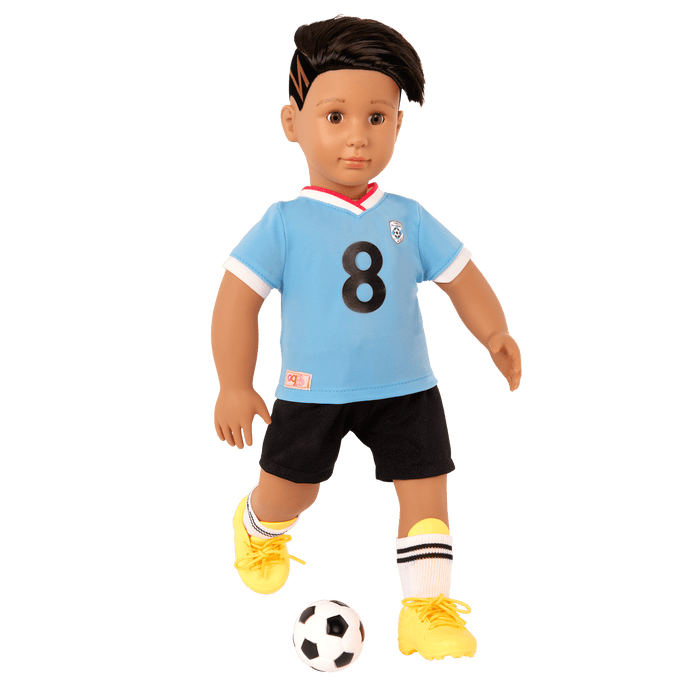 Our Generation Posable 18-inch Soccer Doll Mateo