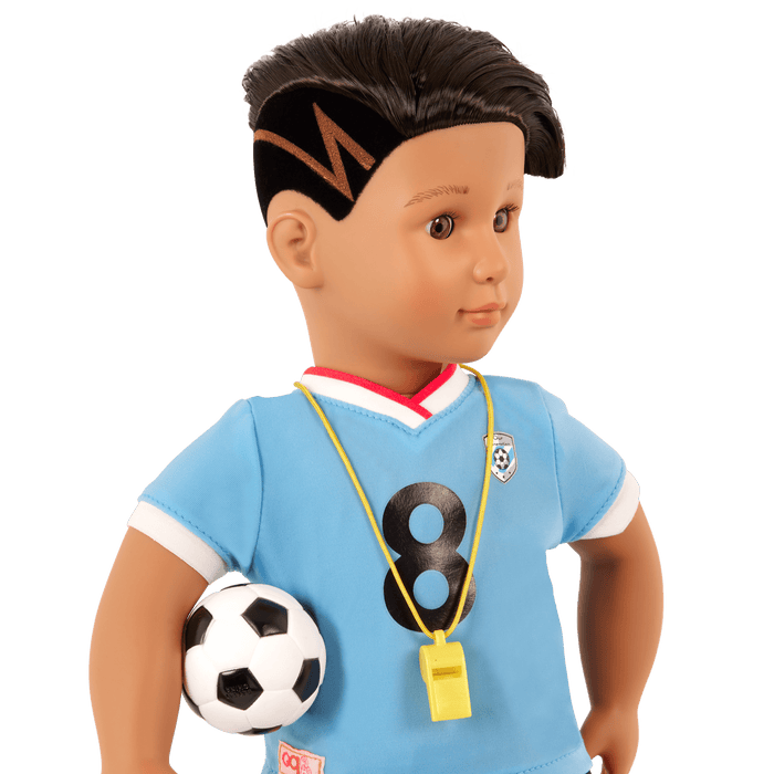 Our Generation Posable 18-inch Soccer Doll Mateo