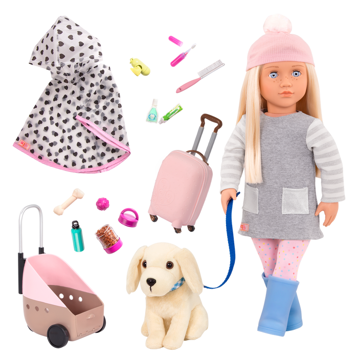 Our Generation Doll Meagan & Passenger Pets Bundle
