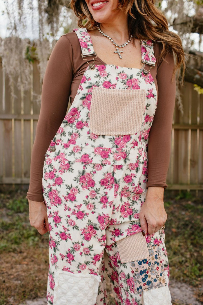 Meet Me At The Garden Overalls - Macoma Boutique260 Jumpsuits/Rompers/Overalls