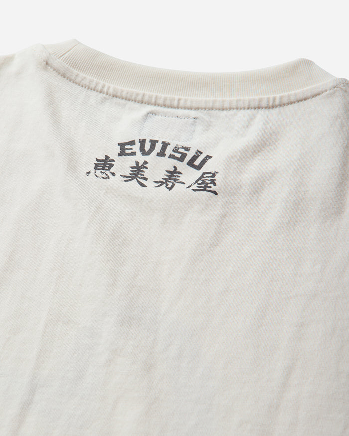 Evisu Ej Vintage Seagull S/S Tee Ecru T-Shirts Shortsleeve 2EAEJM6TS6098 ECUX