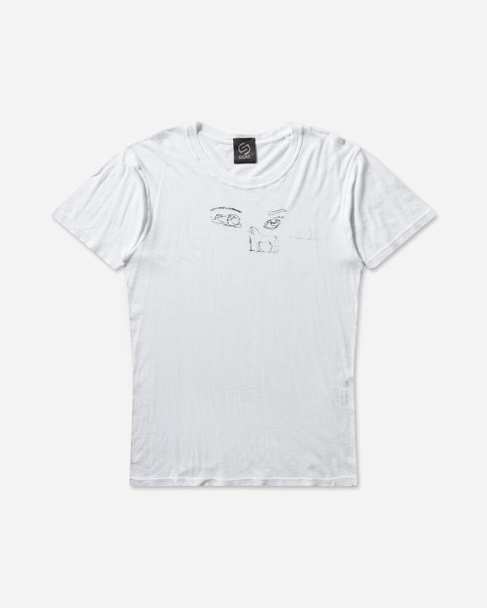 Silas Seasonal Graphic Short Sleeve White T-Shirts Shortsleeve LN-J006A02 WHITE