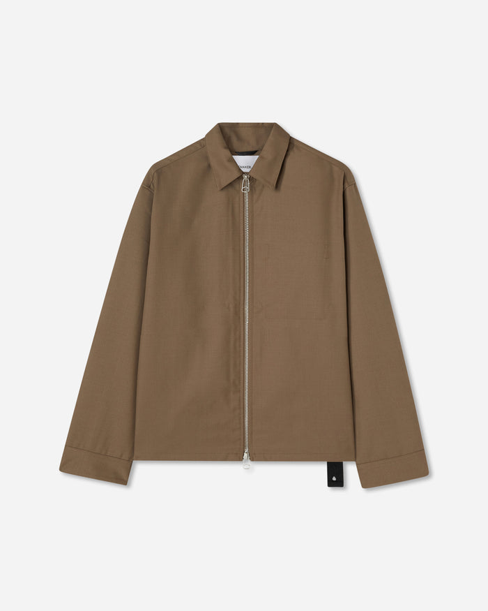 OAMC Peacemaker Ian Shirt Mud Coats and Jackets Jackets PCM1OS02AWO001008 MUD