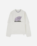 OAMC Peacemaker Peacemaker Leaf Double Layer Boxy Tshirt Snow White T-Shirts Top PCM1OT05QJE003002 WHT