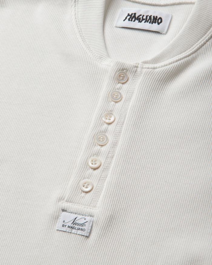 Magliano Nudo Serafino Long S White T-Shirts Longsleeve MGFW26TT02876 6067