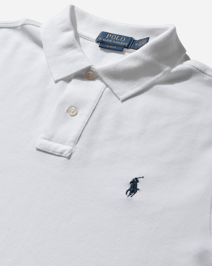 Polo Ralph Lauren Ss Slim Fit Short Sleeve 20 1 Mesh White T-Shirts Polo SS-SLIM-FIT WHT