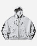 adidas Willy Chavarria Fz Hoody Light Grey Heather Sweatshirts Zip-Ups KV2250