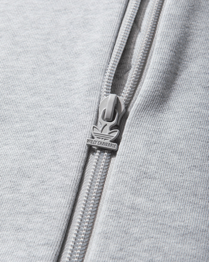 adidas Willy Chavarria Fz Hoody Light Grey Heather Sweatshirts Zip-Ups KV2250