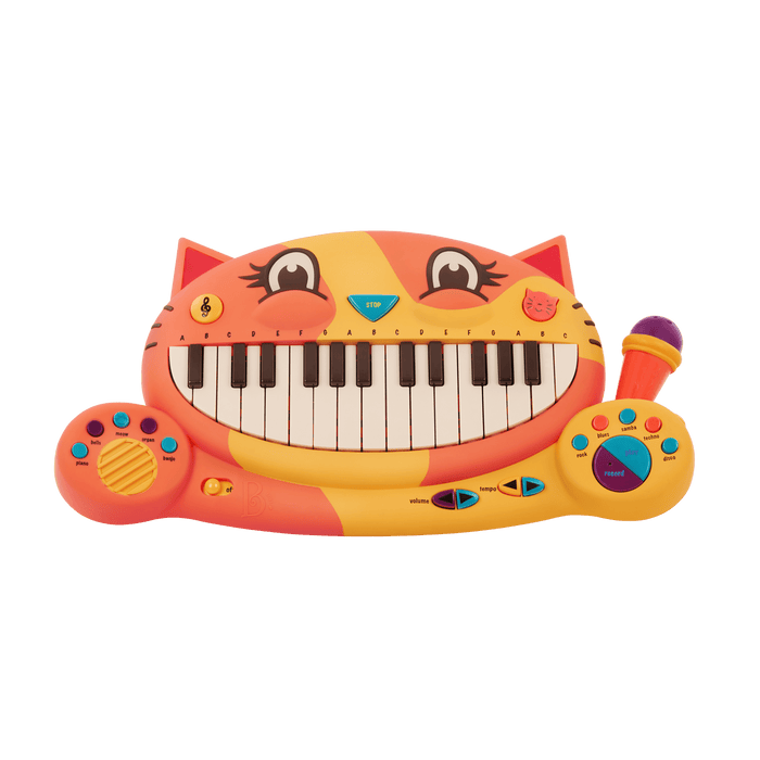 Interactive cat piano and microphone