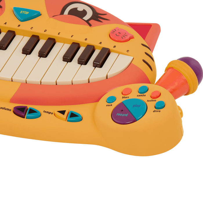 Interactive cat piano and microphone