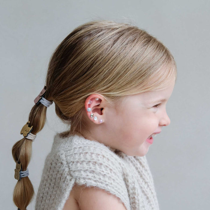 Mimi & Lula - Stick On Earrings - Pink Gem & Pearl