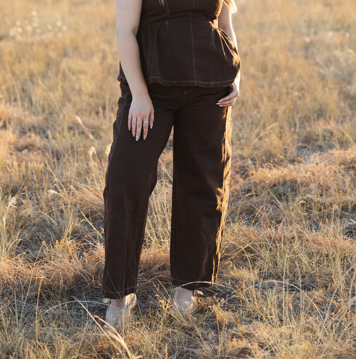 Mineral Washed Barrel Pants