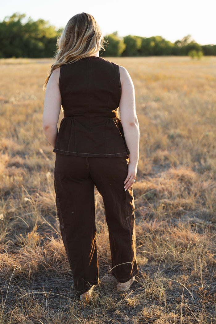 Mineral Washed Barrel Pants