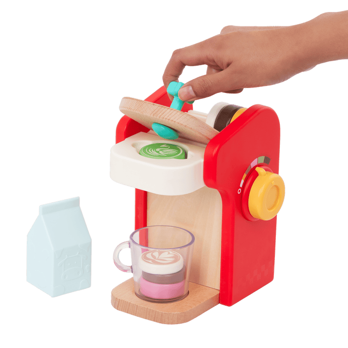 Colorful coffee maker playset.