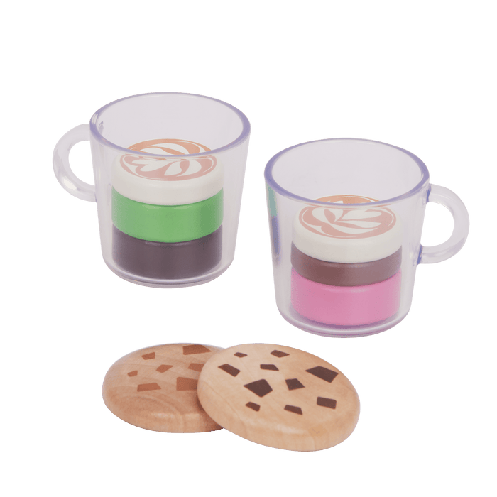 Colorful coffee maker playset.