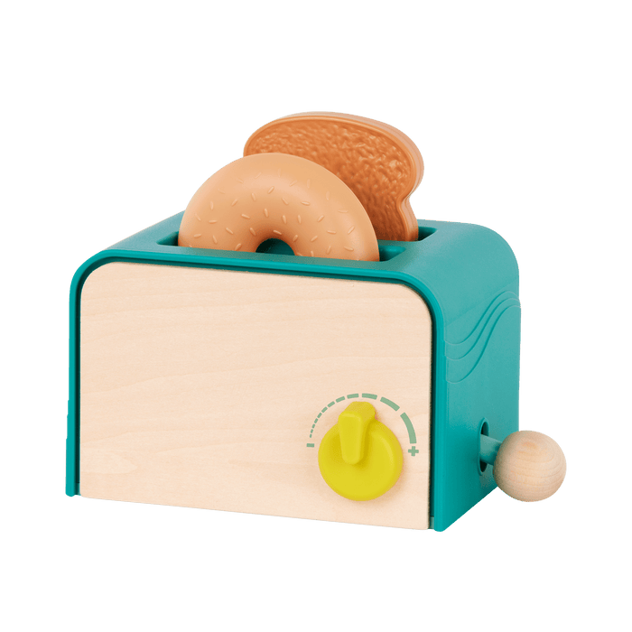 Mini chef pretend food playset breakfast toaster for toddlers
