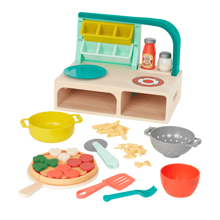 Pizza and pasta play set.
