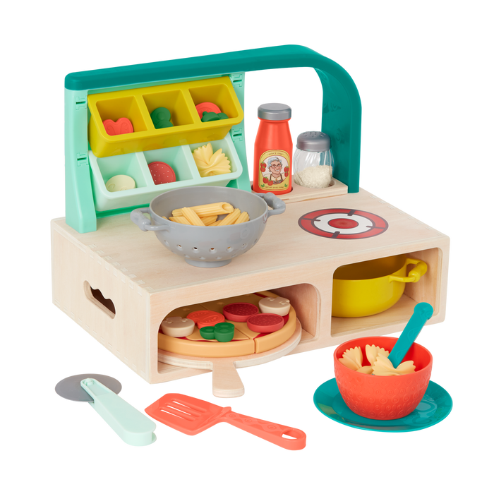 Pizza and pasta play set.