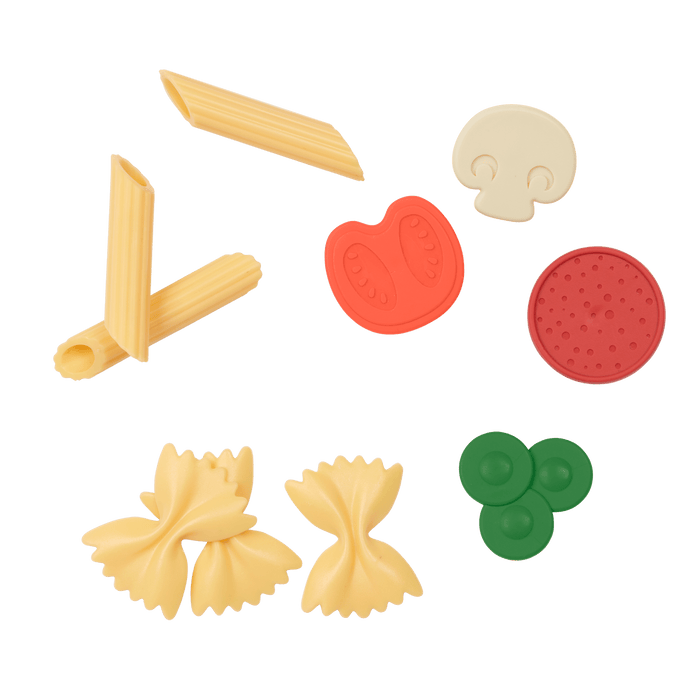 Pizza and pasta play set.