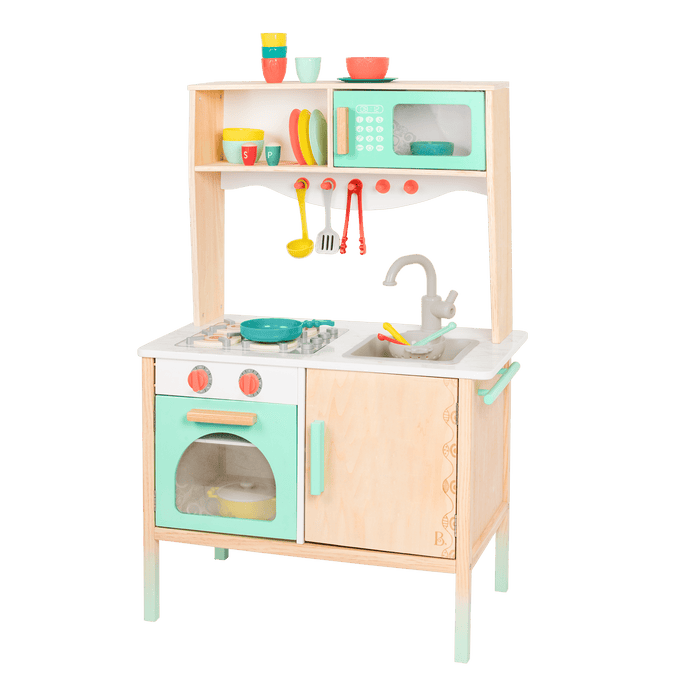 Wooden play kitchen