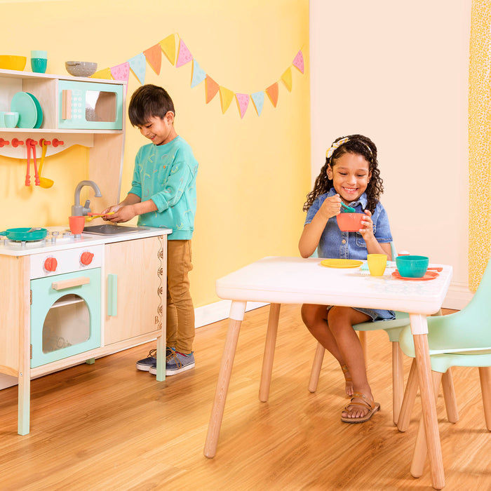 Wooden play kitchen