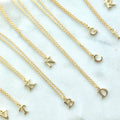 Mini Initial Necklaces, Assorted