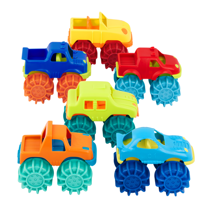 6 Mini Monster Trucks