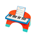 Toy piano and songsheet
