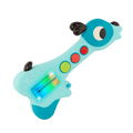 Toy dog guitar.
