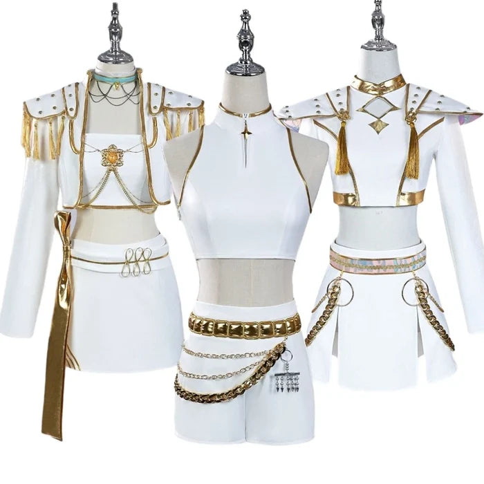 Mira Rumi Zoey Demon Hunters Cosplay - K-Pop Girl Group Stage Outfit