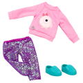 Sweater and sparkly pants for 14-inch doll