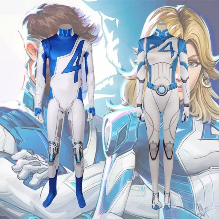 Mister Fantastic & Invisible Woman Bodysuit - Marvel Rivals Game Cos -Xmas Gift