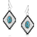 Montana Silversmiths Diamond Of The West Turquoise Earrings