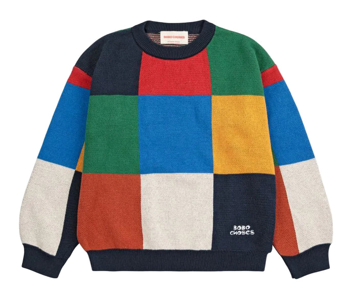 Multi Color Tiles Sweater