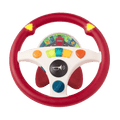 Musical steering wheel car seat toy for toddlers
