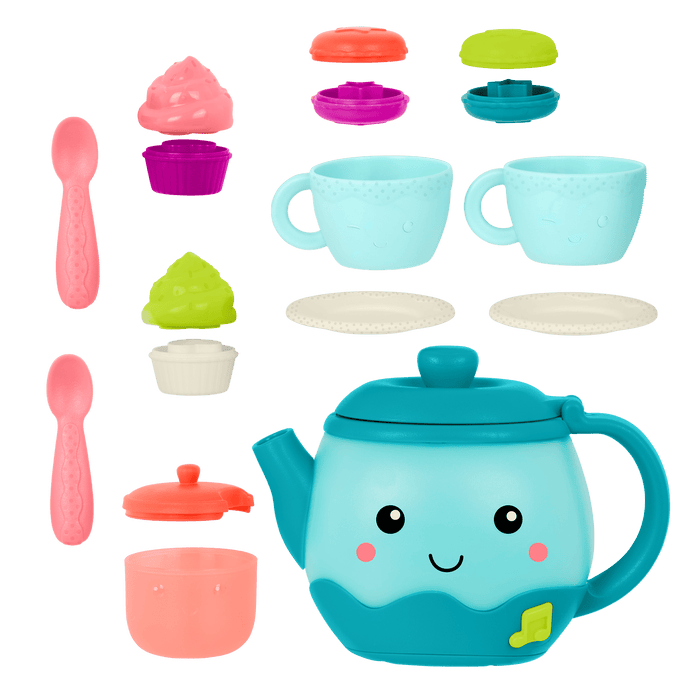 Musical tea party set for toddlers pretend play