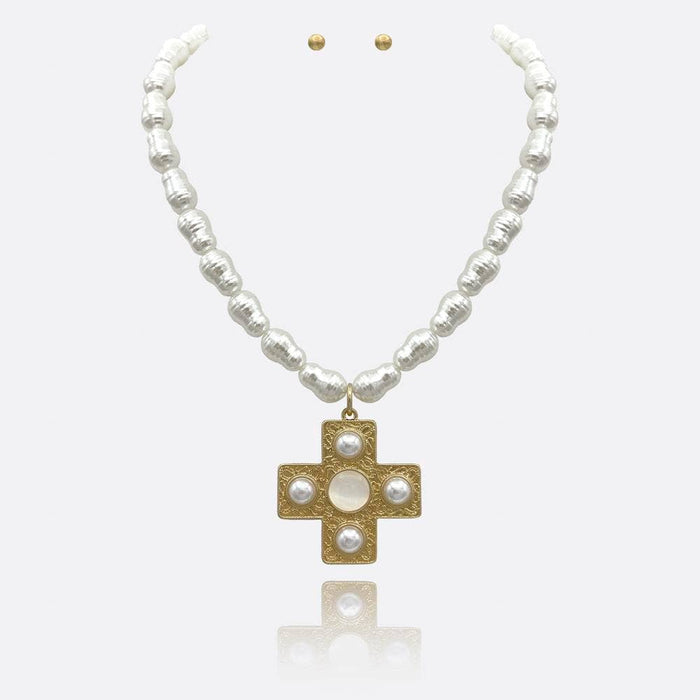 myka cross necklace
