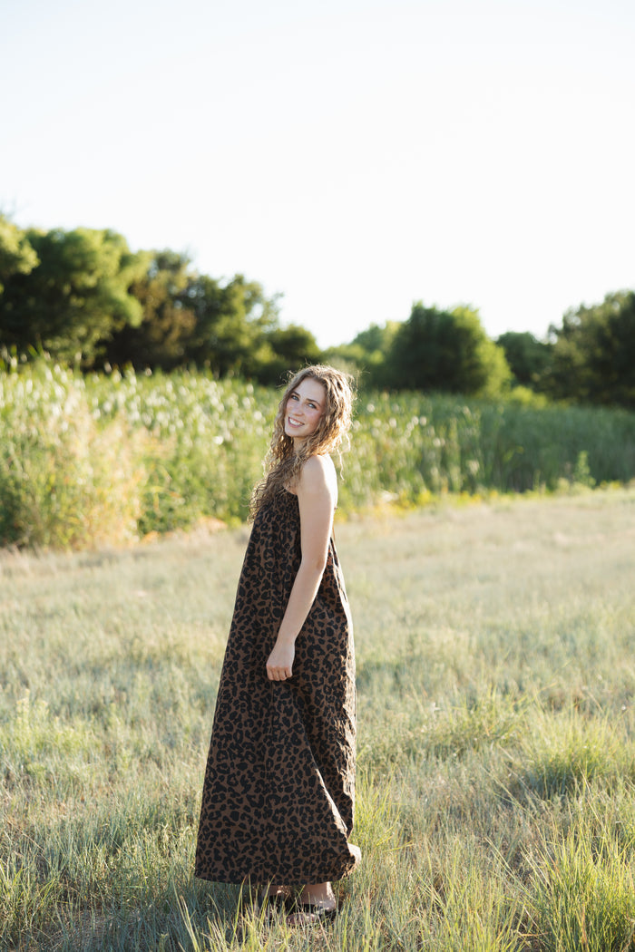 Nala animal print maxi dress