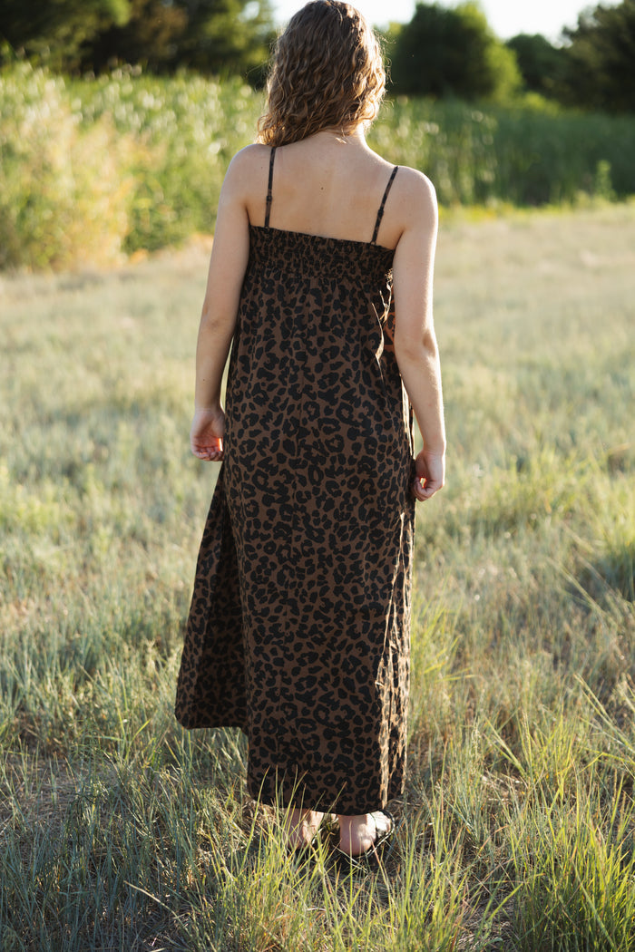 Nala animal print maxi dress