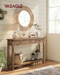 Narrow Entryway Table with 3 Drawers - Canva Home