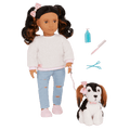 Our Generation Doll & Pet Set Nastassia & Puppy Angel