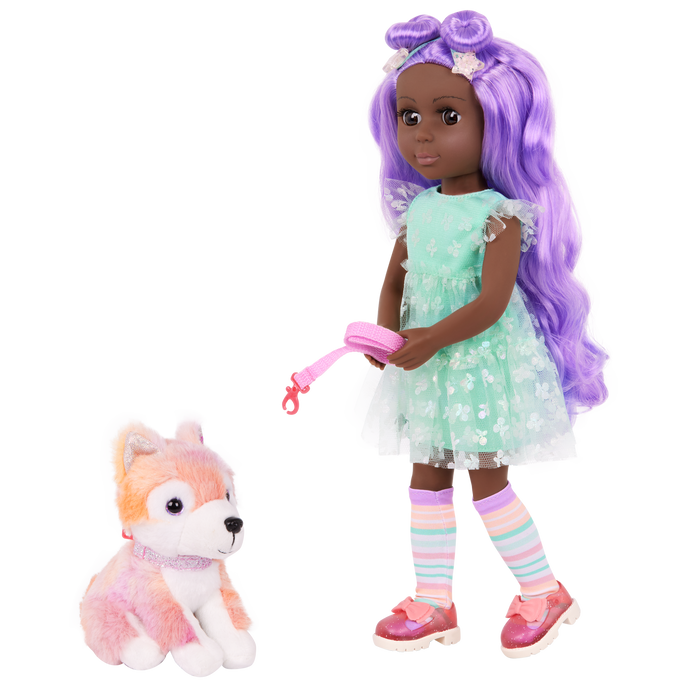 Glitter Girls Neve & Candy 14-inch Doll and Plush Pup Set