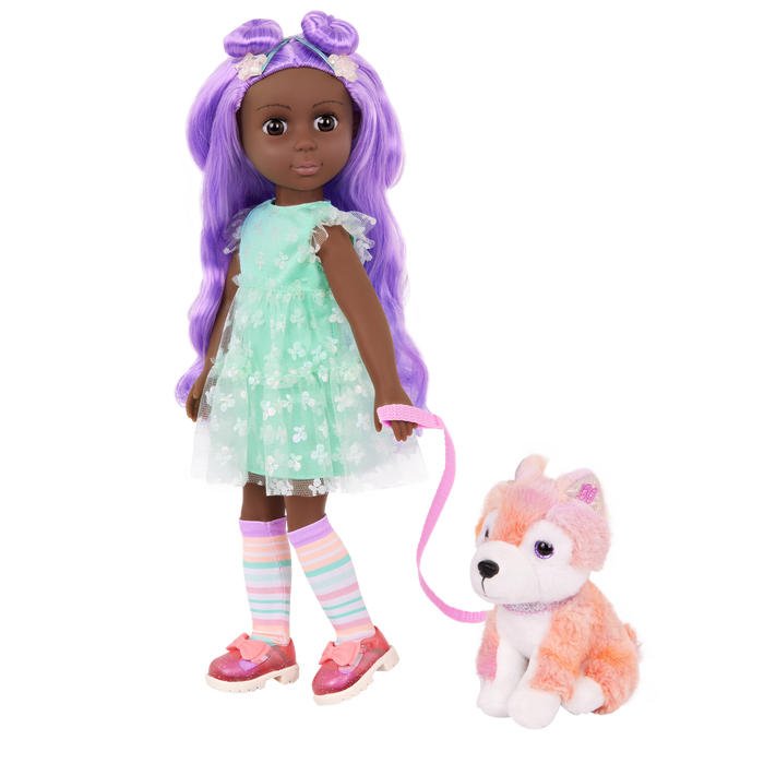 Glitter Girls Neve & Candy 14-inch Doll and Plush Pup Set