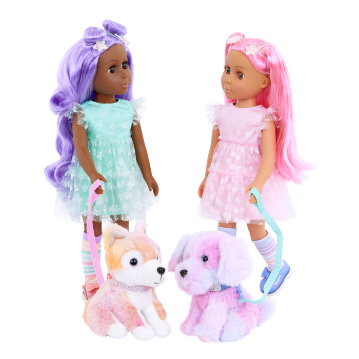 Glitter Girls Neve & Candy 14-inch Doll and Plush Pup Set