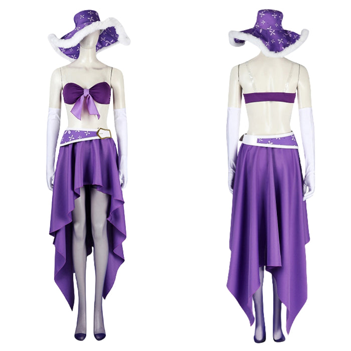 Nico Robin 15th Anniversary Cosplay Costume - Complete Set with Hat - Halloween Dress