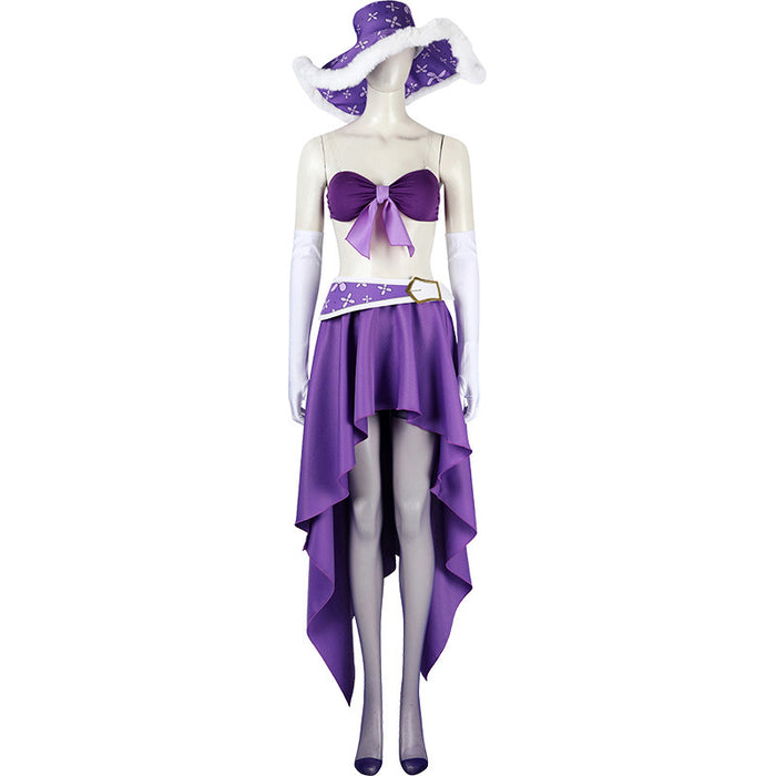 Nico Robin 15th Anniversary Cosplay Costume - Complete Set with Hat - Halloween Dress