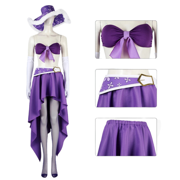 Nico Robin 15th Anniversary Cosplay Costume - Complete Set with Hat - Halloween Dress