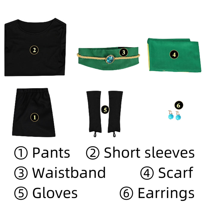 Ninja Peach Costume - Mario Princess Peach: Showtime Cos Replica - Adult & Kids Full Set