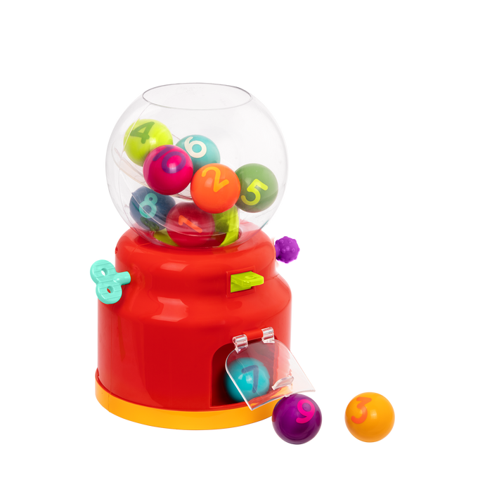 Colorful gumball machine toy
